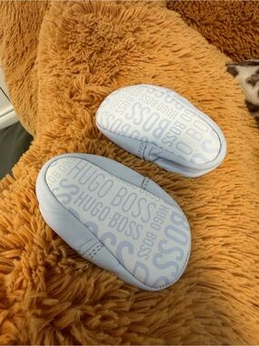 Hugo Boss Light Blue Logo Baby Footies